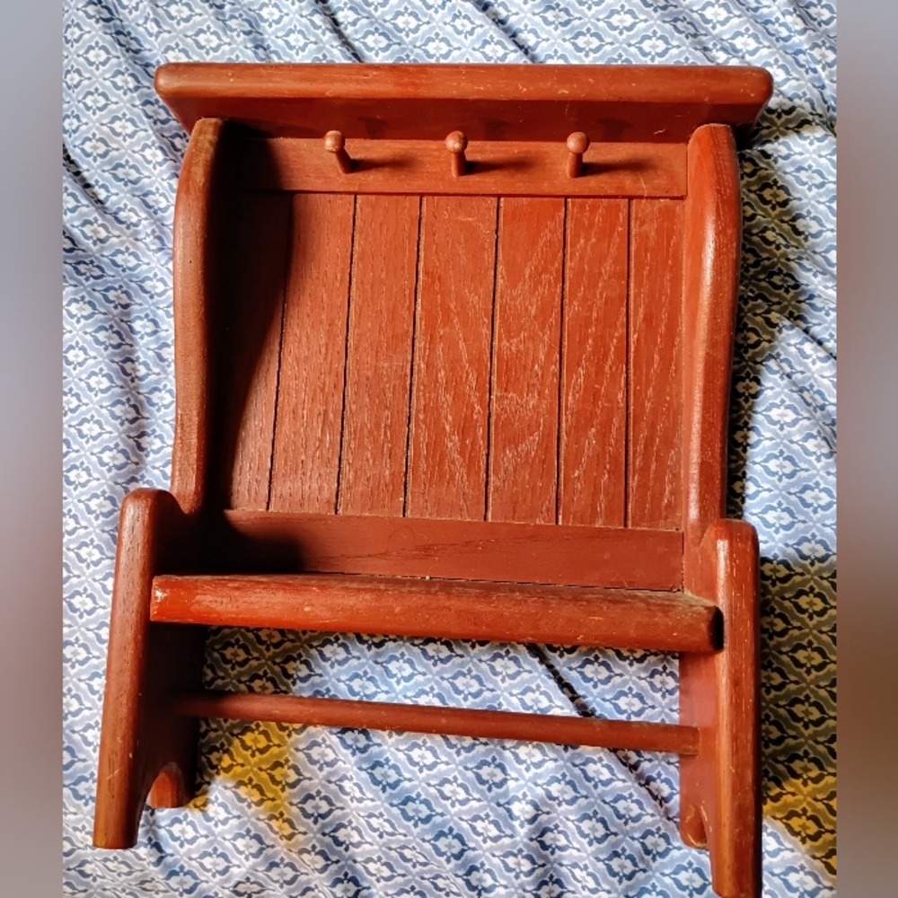 Vintage Miniature Oak Halltree
